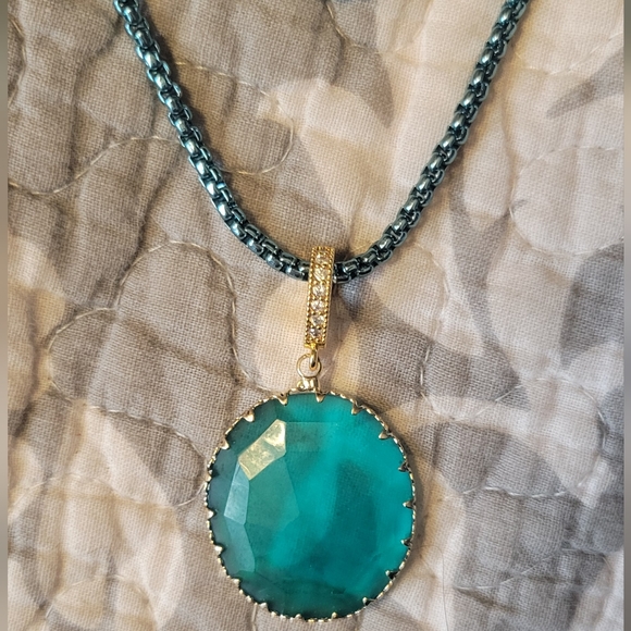By Alexa Rae NWOT Ocean Blue Ollie Necklace - Picture 4 of 9